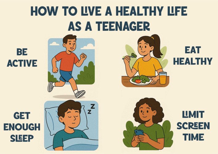 How to live a healthy life as a teenager!